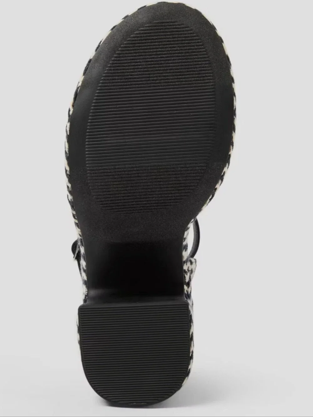 Madeline Woven Platform Sandal Heels with Memory Foam Insole